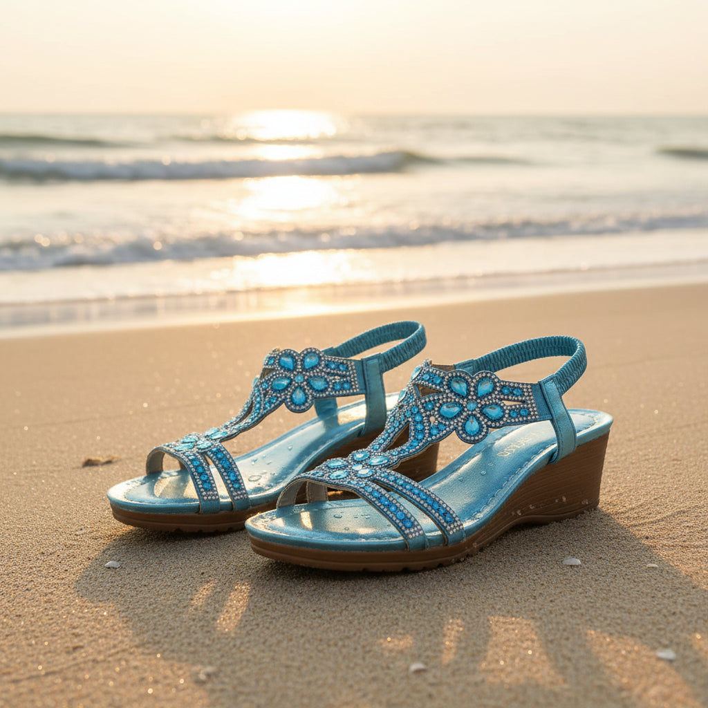 Bohemian Thick-Sole Wedge Sandals – 3 Colors EU 36–42 FitiqueFit