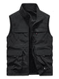 Men's Plus Size Multi-Pocket Zip Up Vest New Era Fashion LLc