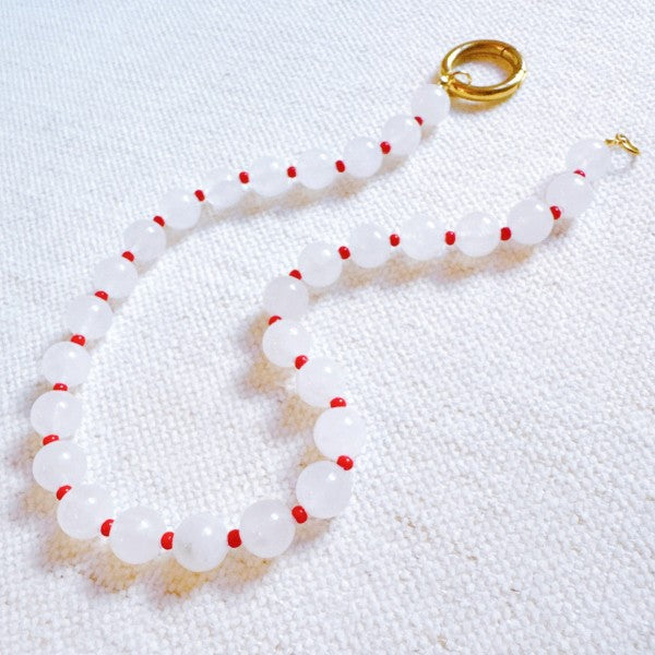 Moon Mink Stone Bead Necklace Shop Style & More | Fresh Looks, Everyday Deals & Free Shipping