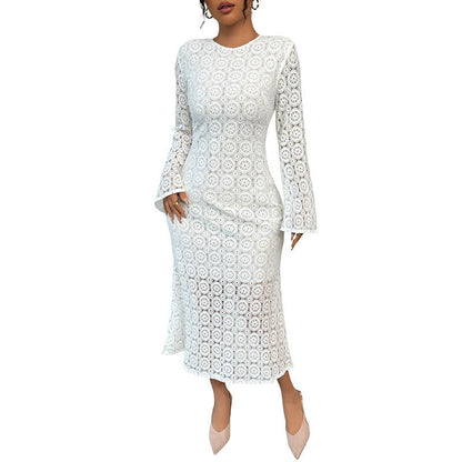 Lace Slim Fishtail Female Dress Grayceful LLC
