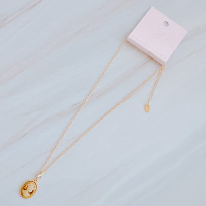 Classic Gold Chain Cameo Necklace Shop Style & More | Fresh Looks, Everyday Deals & Free Shipping