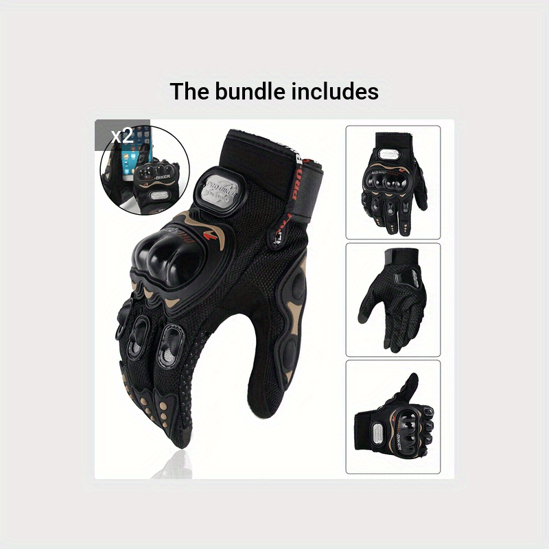 Suitable For Motorcycles, Road Bikes, Off-road Motorcycles, Spring, Summer, Autumn, And Winter Unisex Finger Touch Screen Gloves For Men And Women, Breathable Cycling Gloves, Motorcycle Gloves, Bicycle Gloves. NovaCart
