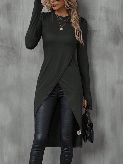 Women’s Slim Fit Long Sleeve Crew Neck Shirt FitiqueFit