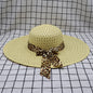 Women's Large-brimmed Beach Hat With Bow And Streamer Straw Hat See size chart under “more details” The Fashion Celestial