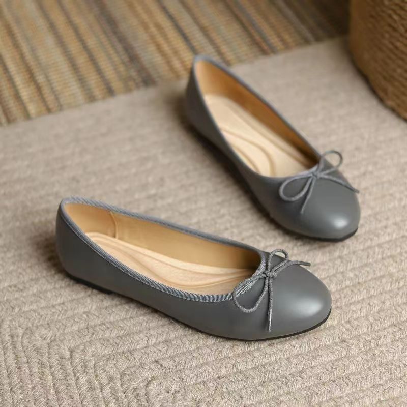 Women's Classic Egg-Roll Edge Slip-On Flats – Chanel-Inspired Round Toe Pumps FitiqueFit