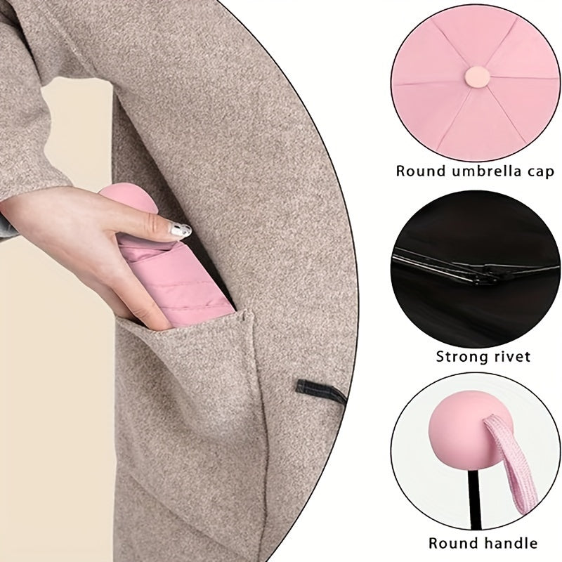 six-rib capsule umbrella, pocket umbrella NovaCart
