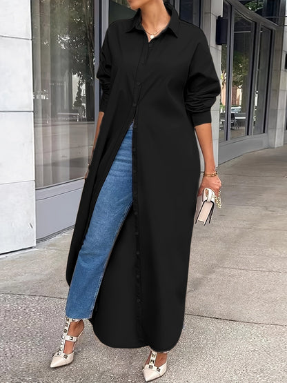 Long-sleeved Casual Shirts And Dresses With Multiple Wear Methods. Grayceful LLC