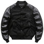 Men's Retro Embroidered Print Thick Baseball Jacket NovaCart