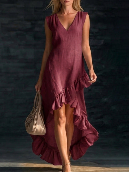 Cotton Long Sleeveless Casual Dress for Women FitiqueFit