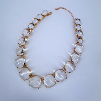 Multicolor or Clear Resin Round Necklace Shop Style & More | Fresh Looks, Everyday Deals & Free Shipping