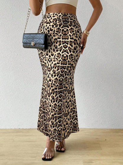 Popular Women's Dress With Zebra Pattern Tight Fitting High Waisted Fish Tail Fashion Skirt Grayceful LLC