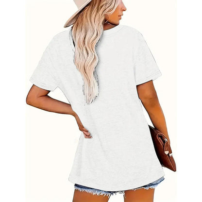 Short Sleeve Round Neck T-Shirt With 'KARMA' Print FitiqueFit