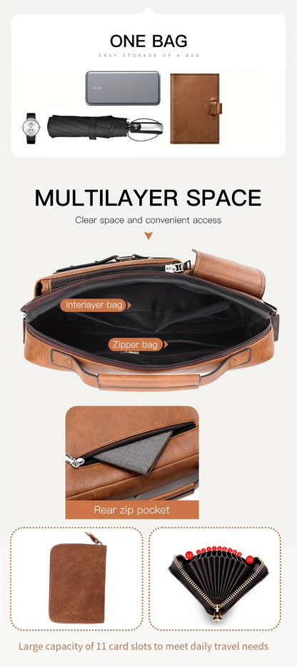 Men's Single-Shoulder Bag, Crossbody Bag, Business Messenger Bag, Shoulder Bag, Handbag, Casual Bag for Men NovaCart