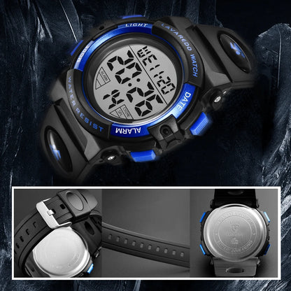 Kids Digital Sports Watch for Age 4-15 Waterproof Watches with Alarm Stopwatch Wrist Watches for Boys Girls Birthday Chriatmas Gift for Kids