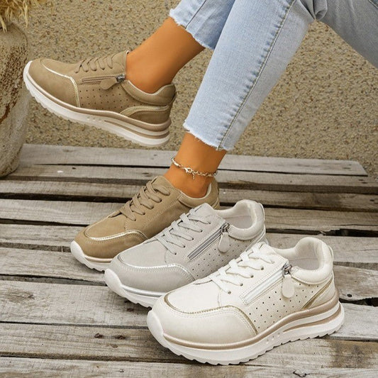 Chunky Heel Side-Zip High-Top Sneaker Boots – 3 Colors EU 36–43 FitiqueFit