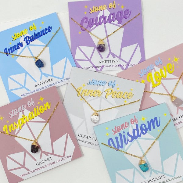 Meditation Semi-Precious Stone Pendant Necklace Shop Style & More | Fresh Looks, Everyday Deals & Free Shipping