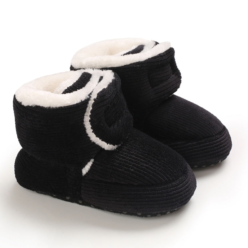 Toddler Baby Girls Booties Plus High Top Slippers Indoor Shoes Crib Shoes First Walker Shoes For Winter NovaCart