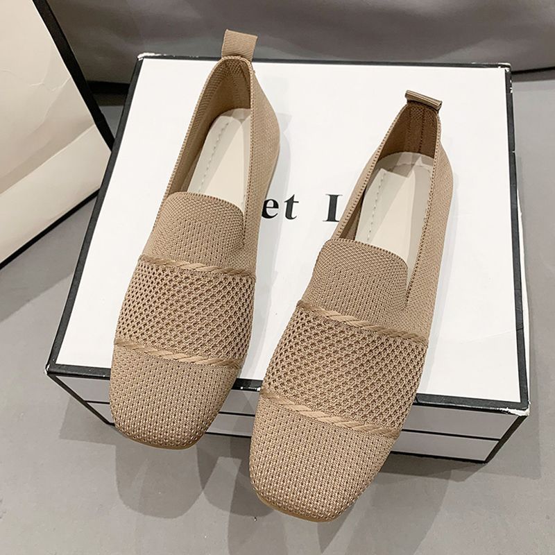Women's Breathable Flyknit Casual Flat Shoes FitiqueFit