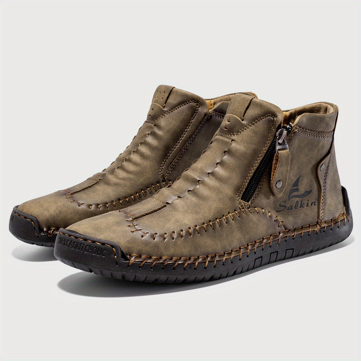 FLYLAND Fashion Vintage Chukka Boots Driving Walking Shoes Business Casual Ankle Boots Daily Work Office Shoes NovaCart
