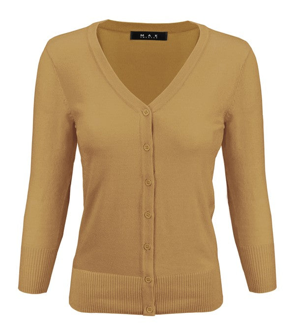 V-Neck Button Down Knit Cardigan Sweater Shop Style & More | Fresh Looks, Everyday Deals & Free Shipping