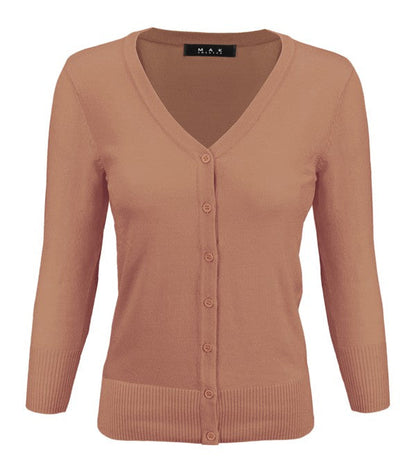 V-Neck Button Down Knit Cardigan Sweater Shop Style & More | Fresh Looks, Everyday Deals & Free Shipping