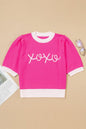 Valentines XOXO Embroidered Puff Sleeve Sweater Te Shop Style & More | Fresh Looks, Everyday Deals & Free Shipping