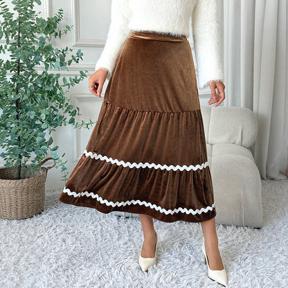 Mid-length Lace Skirt Women's Clothing Grayceful LLC