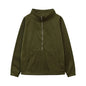 Autumn/Winter Women's Plush Half Zipper Sweatshirt