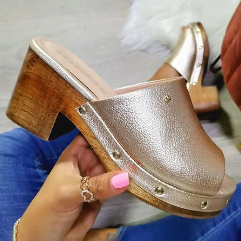 Thick-heeled Wedge Platform Sandals for Women