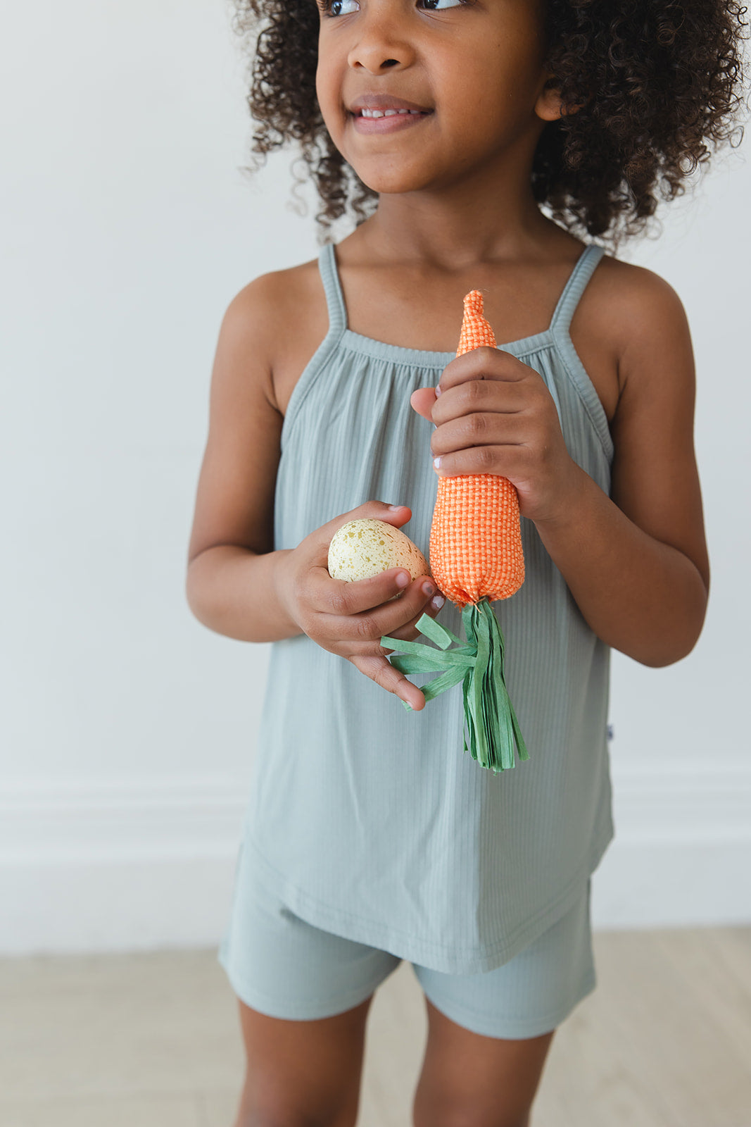 Sage (ribbed) - Tank Short Set Blush Lotus