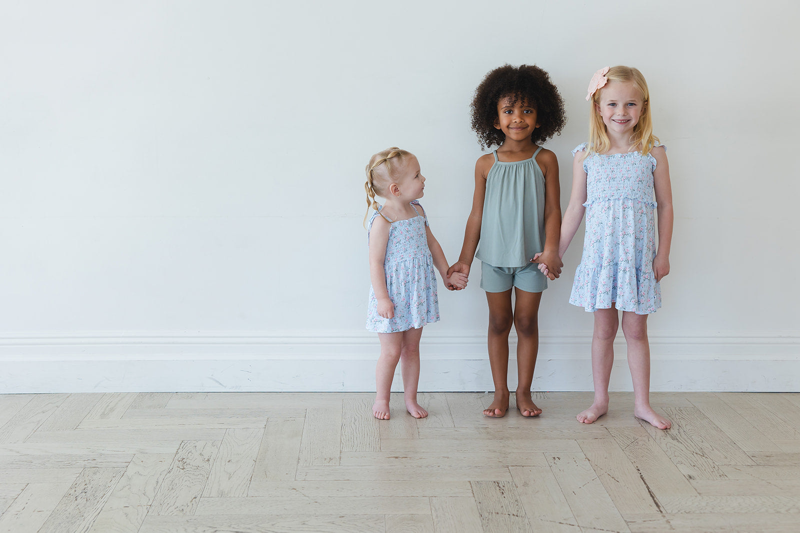 Sage (ribbed) - Tank Short Set Blush Lotus