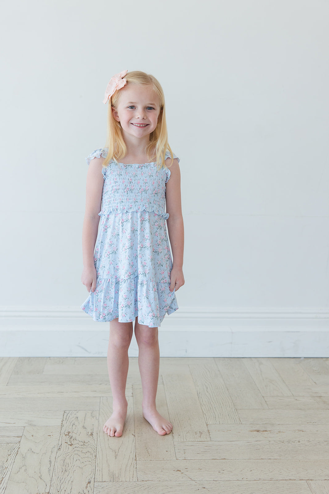 Eloise - Smocked Dress Blush Lotus