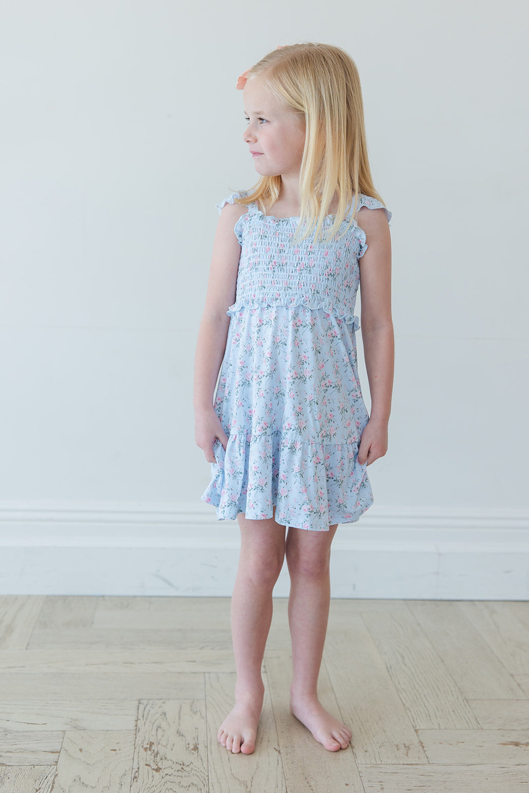 Eloise - Smocked Dress Blush Lotus