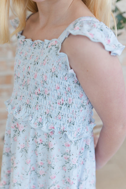 Eloise - Smocked Dress Blush Lotus