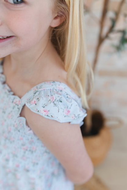 Eloise - Smocked Dress Blush Lotus