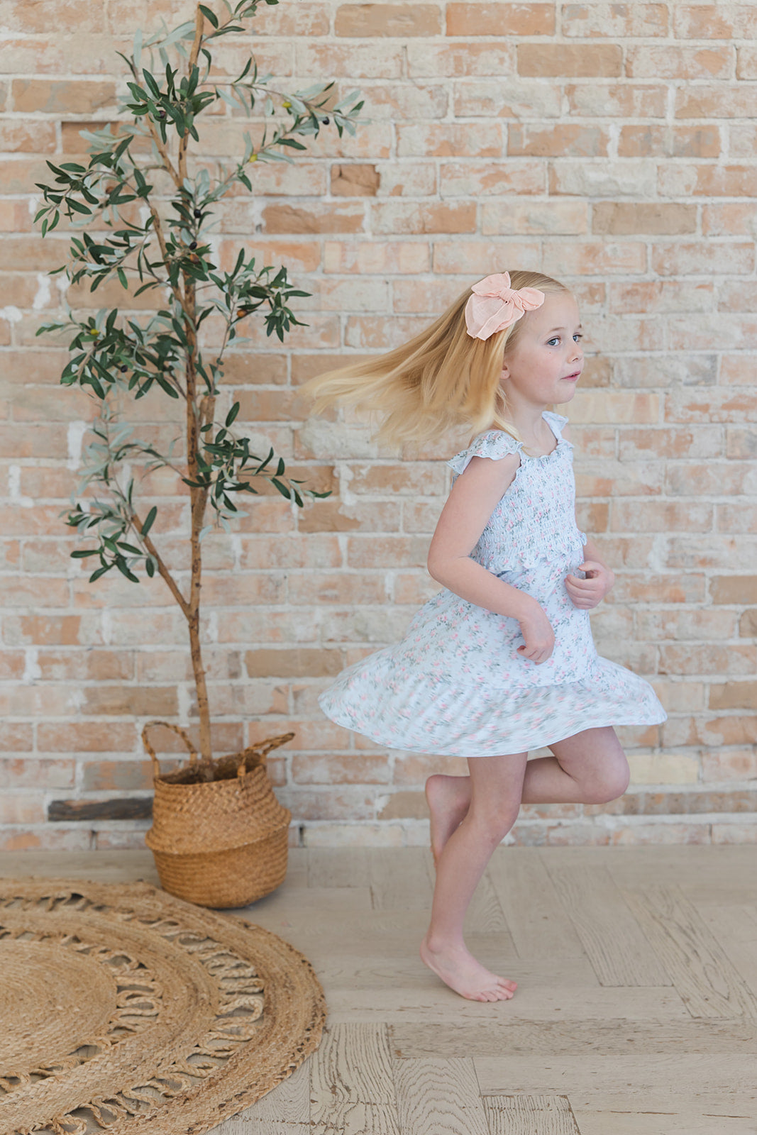 Eloise - Smocked Dress Blush Lotus
