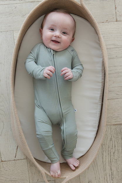 Sage (ribbed) - Zippy Blush Lotus