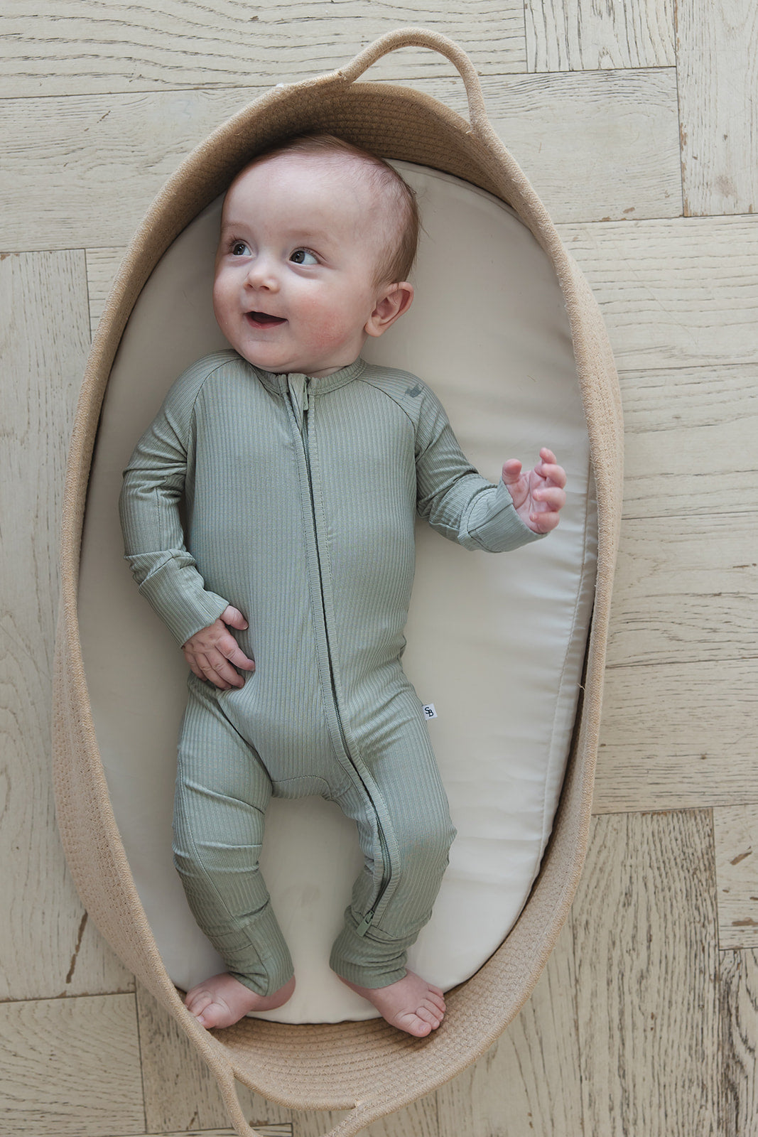 Sage (ribbed) - Zippy Blush Lotus