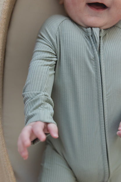 Sage (ribbed) - Zippy Blush Lotus
