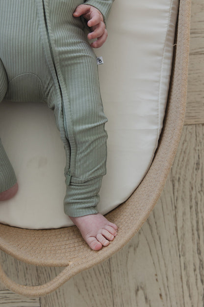 Sage (ribbed) - Zippy Blush Lotus