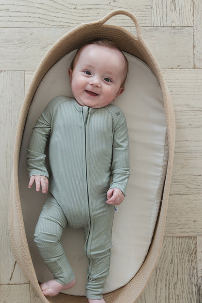 Sage (ribbed) - Zippy Blush Lotus