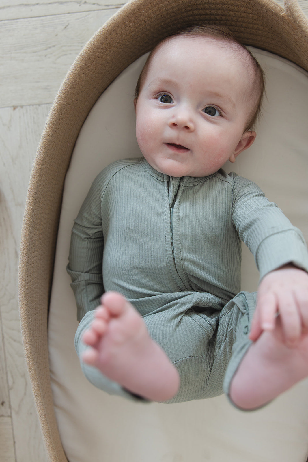 Sage (ribbed) - Zippy Blush Lotus