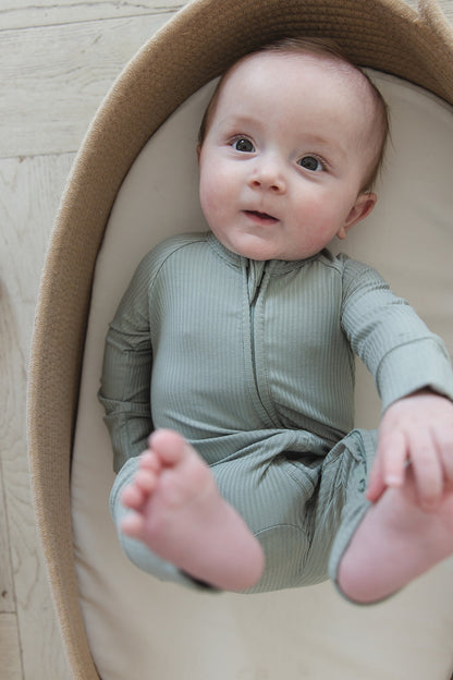Sage (ribbed) - Zippy Blush Lotus