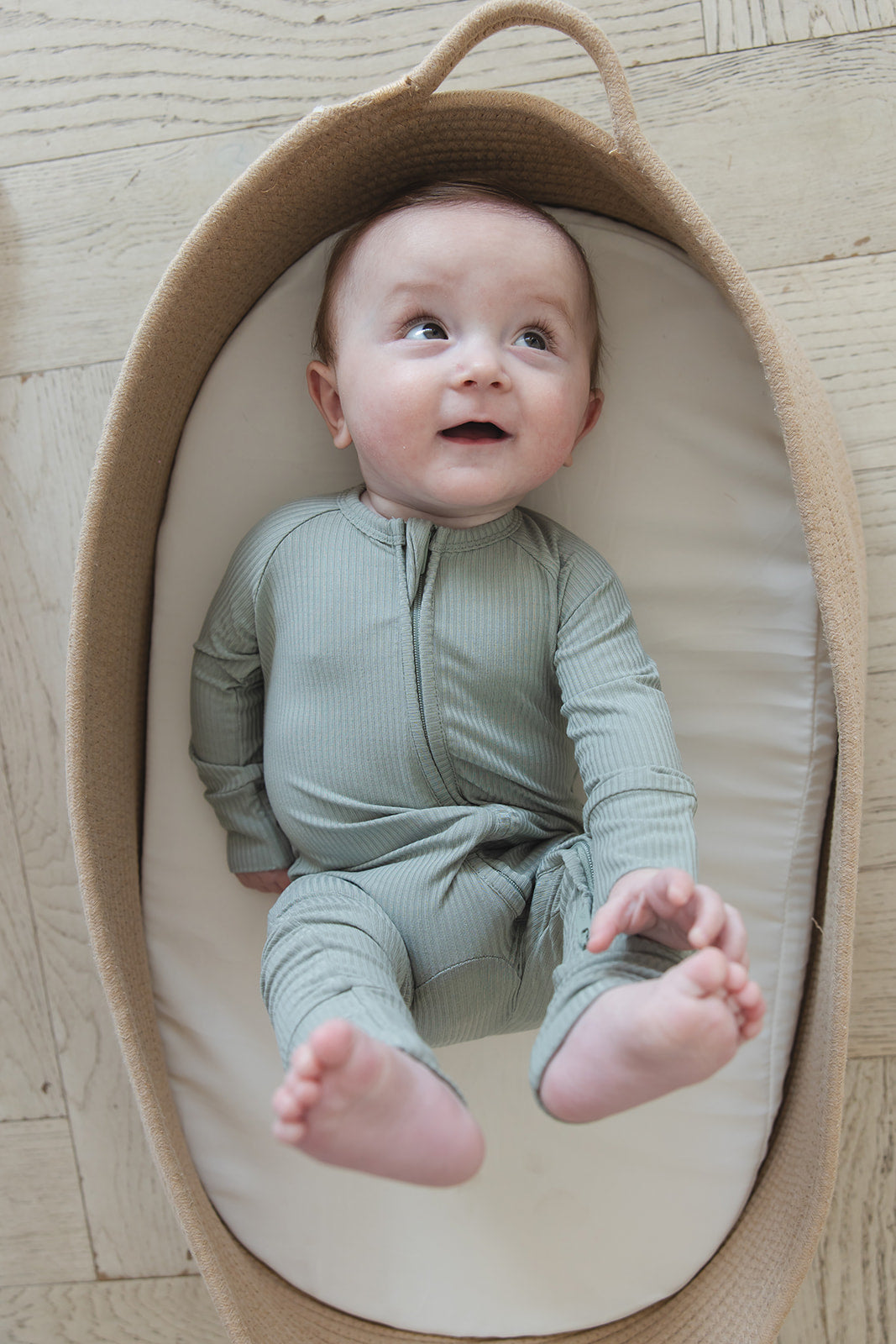 Sage (ribbed) - Zippy Blush Lotus