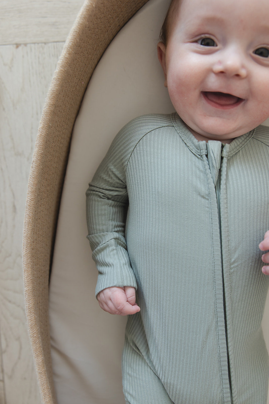 Sage (ribbed) - Zippy Blush Lotus