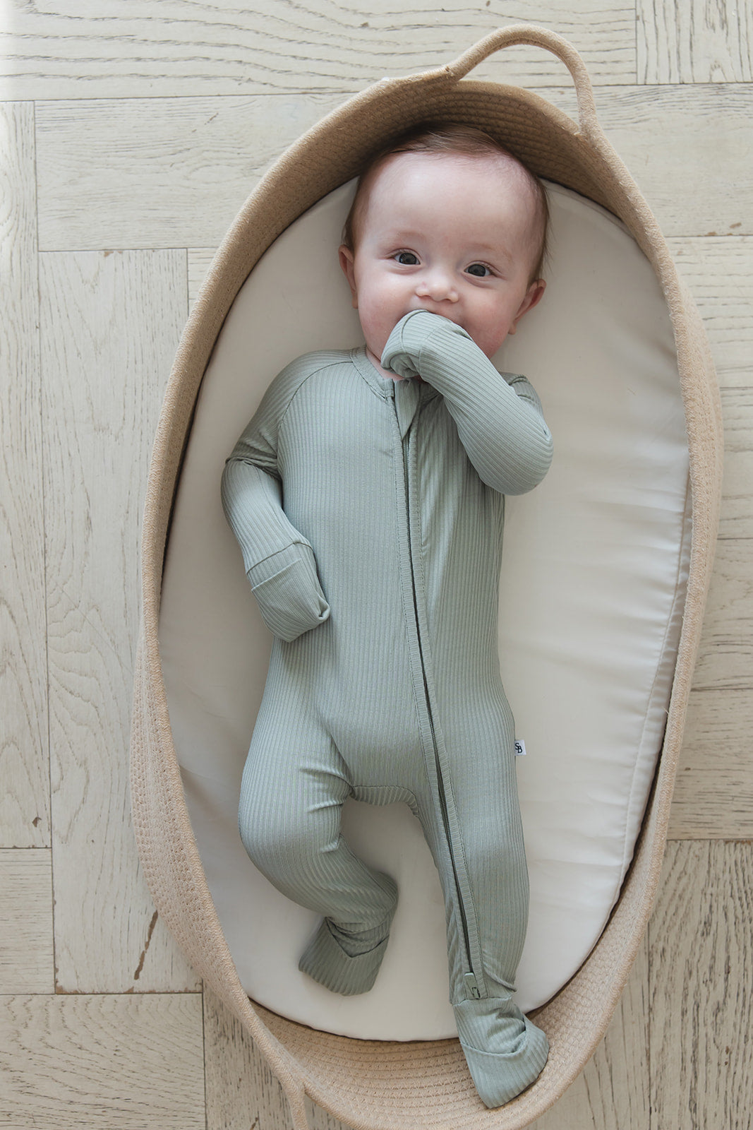 Sage (ribbed) - Zippy Blush Lotus