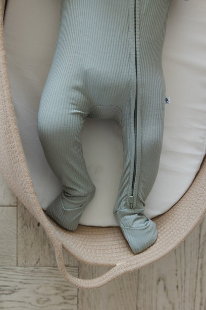 Sage (ribbed) - Zippy Blush Lotus