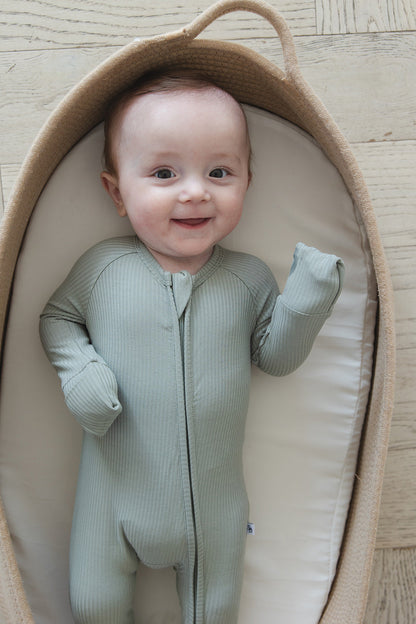 Sage (ribbed) - Zippy Blush Lotus