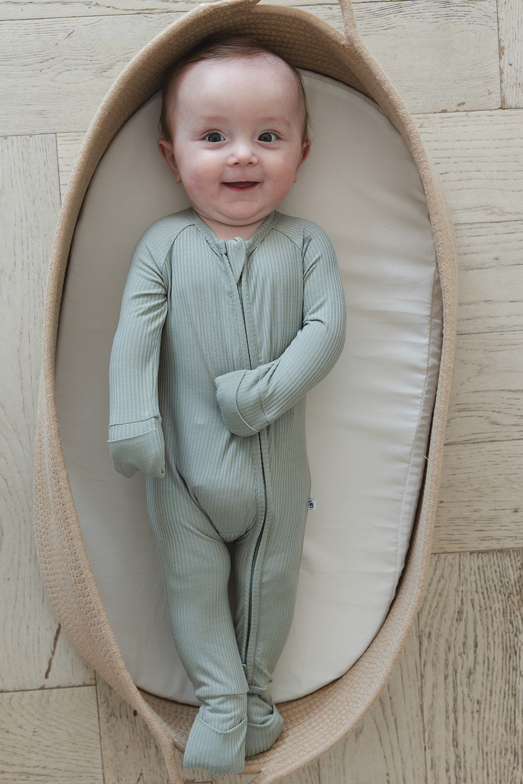 Sage (ribbed) - Zippy Blush Lotus