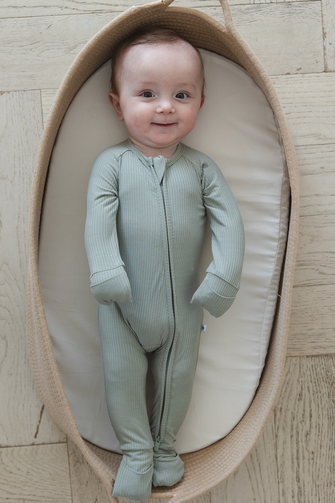 Sage (ribbed) - Zippy Blush Lotus